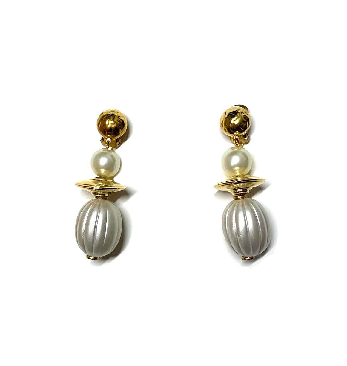 Marion Godart Statement Earrings with Pearls