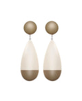 Marion Godart Oversized Dew Drop Earrings in Beige