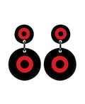 Marion Godart Hypnotic Earrings in Red & Black