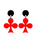Marion Godart Red Clubs Casino Earrings