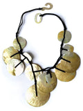Marion Godart Round Mother of Pearl Beaded Necklace