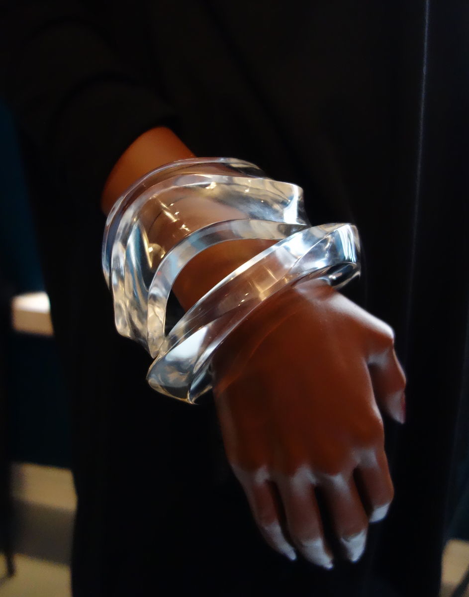 Marion Godart Wavy Clear Resin Bracelet