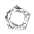 Marion Godart Faceted Clear Resin Bangle