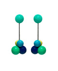 Marion Godart Atom Earrings in Turquoise, Blue & Green