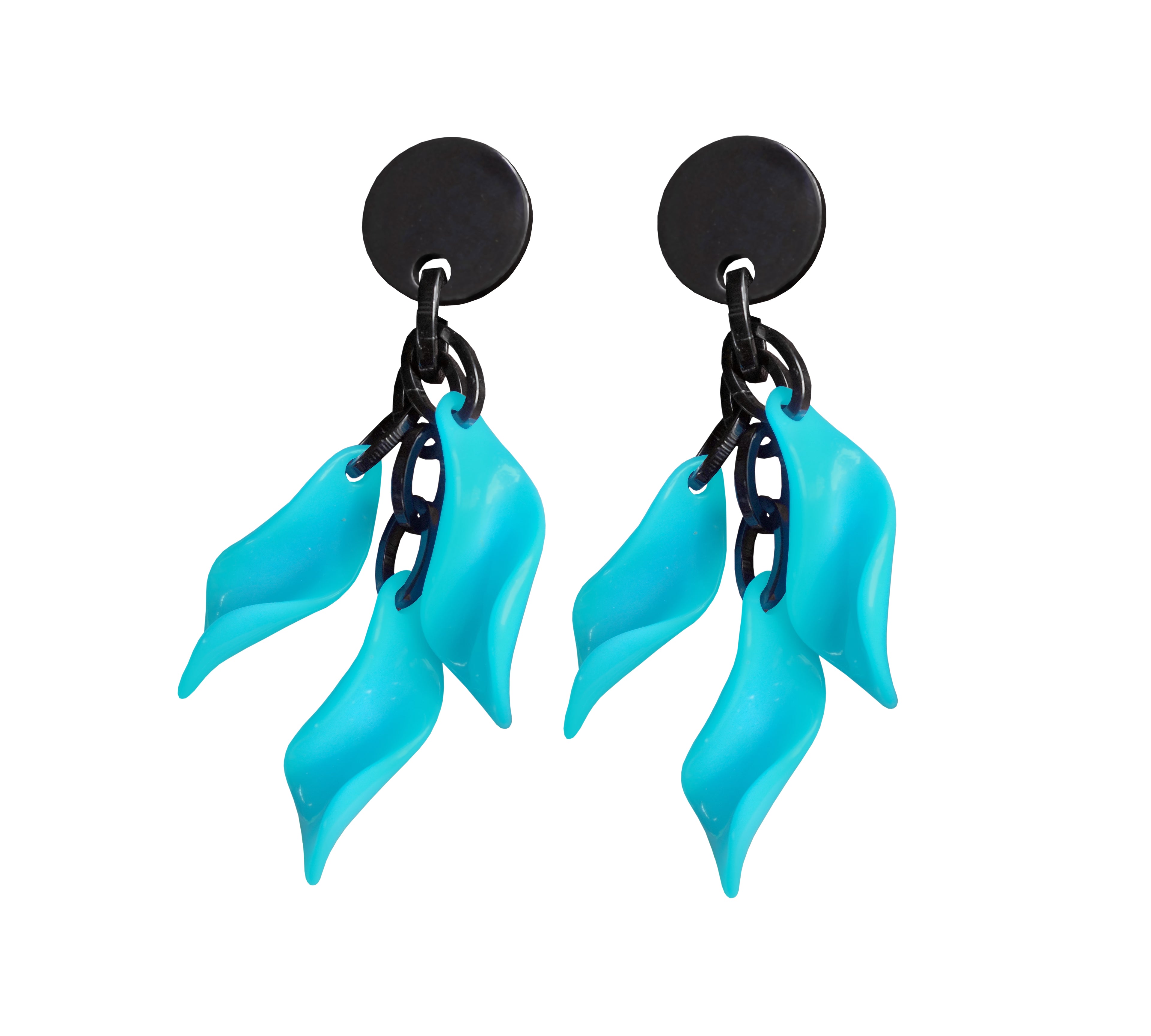 Marion Godart Turquoise Leaf Earrings