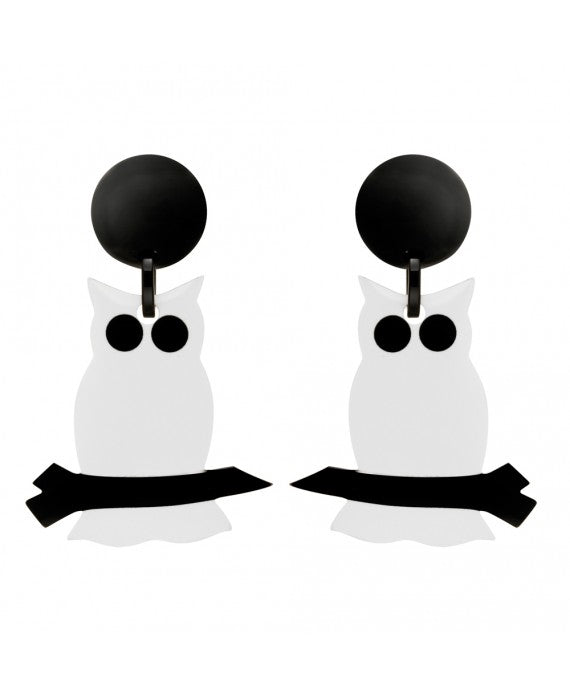 Marion Godart Big Owl Earrings