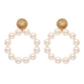 Marion Godart Huge Pearl Hoop Earrings
