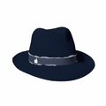 Misa Harada Dark Blue Luxurious Fedora