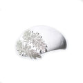 Misa Harada Elegant Beret with Crystal Leaf Motifs