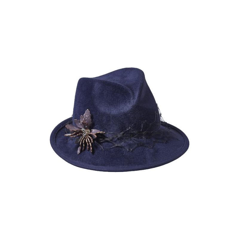 Misa Harada Navy Blue Trilby Hat