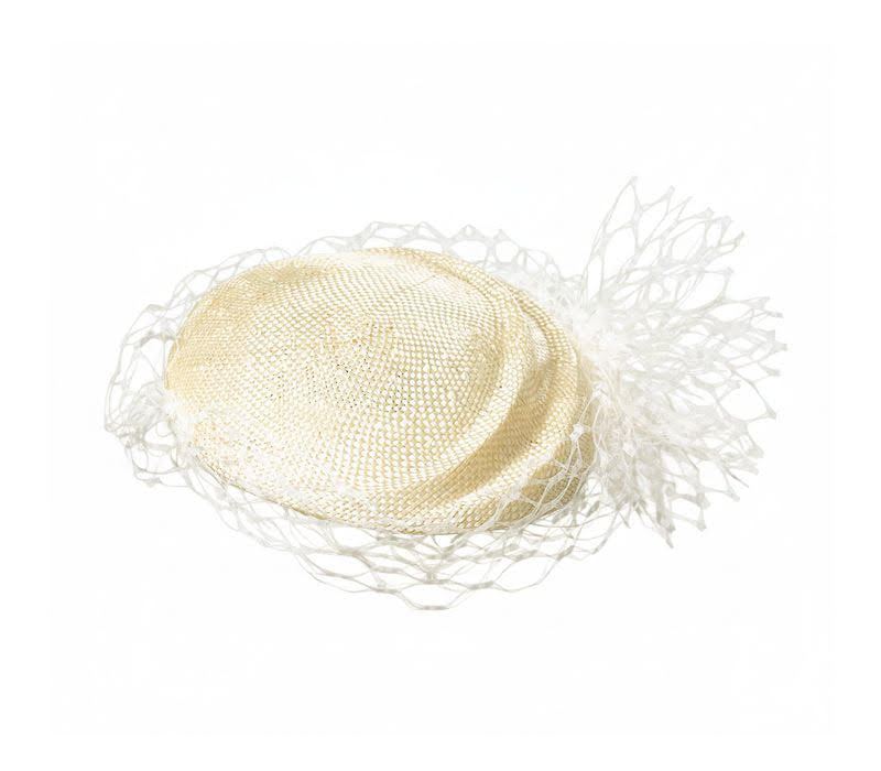 Misa Harada Ivory White Hat with Veil