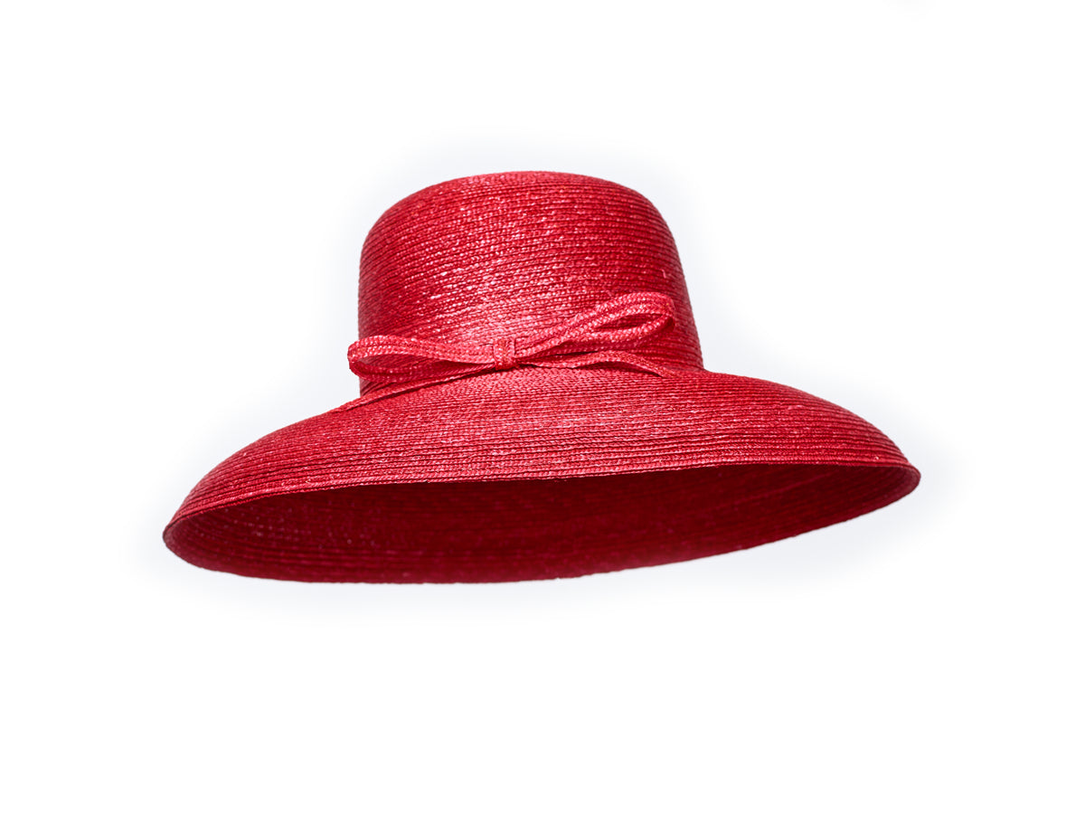Misa Harada Ladies Red Straw Hat