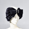 Misa Harada Black Faux Fur Hairband