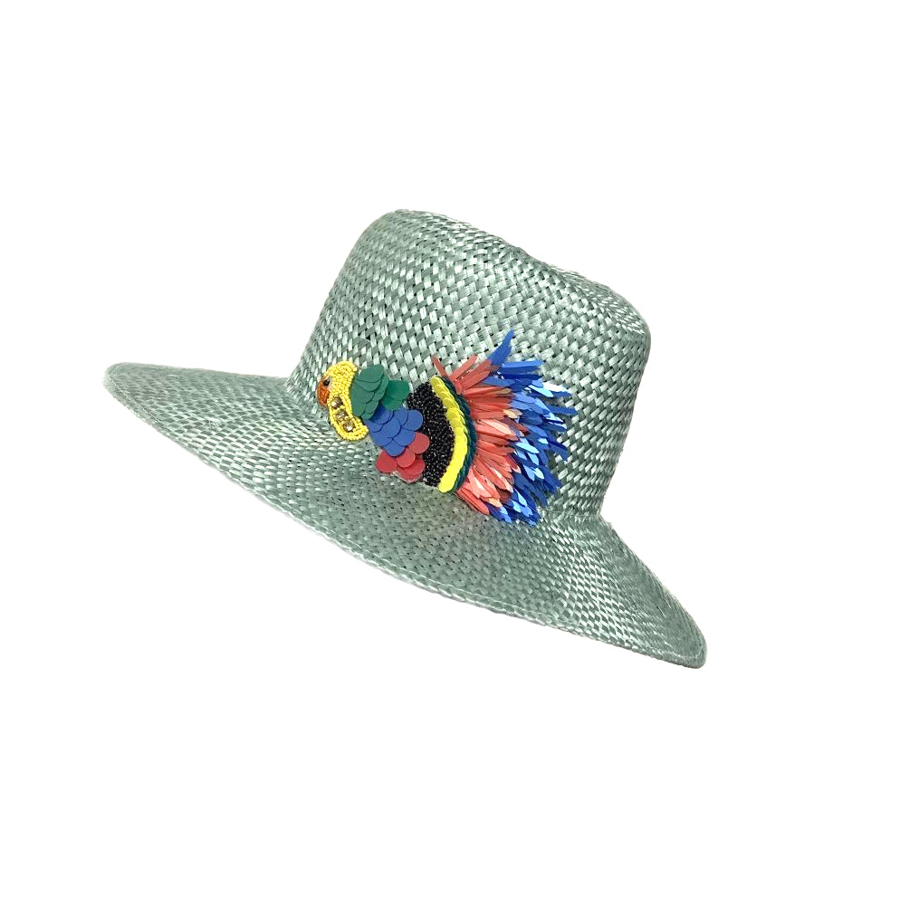 Misa Harada Light Green Fedora Hat