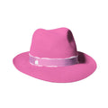 Misa Harada Pink Luxurious Fedora Hat