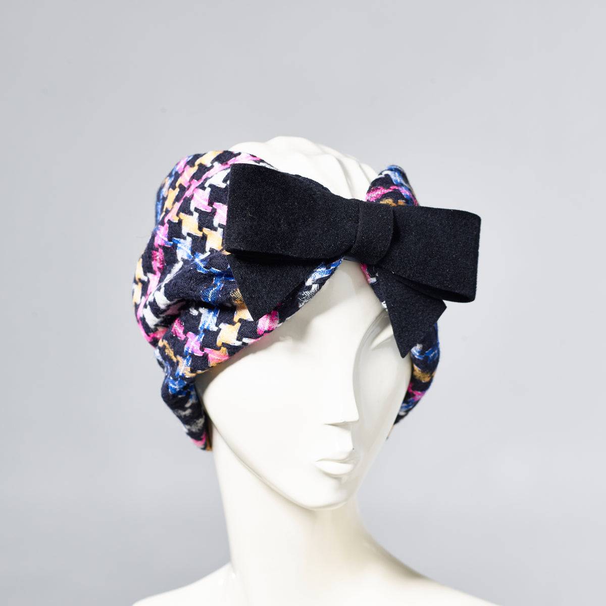 Misa Harada Multicolor Houndstooth Hairband