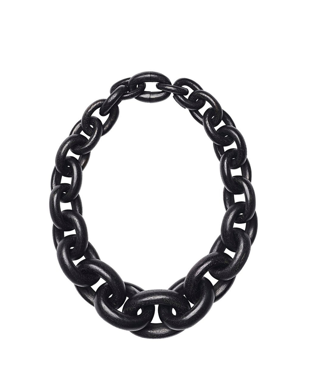 Monies Black Chain Necklace in Acacia