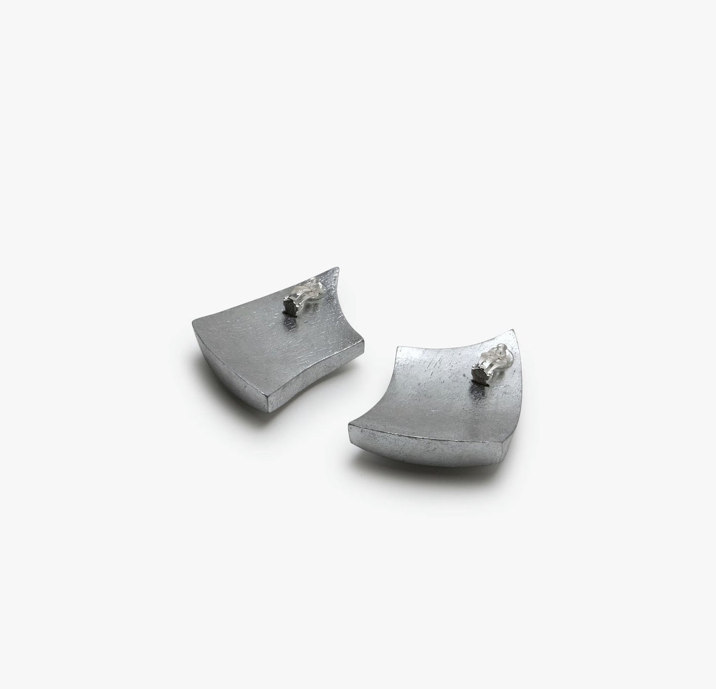 Monies Zenith Earrings in Acacia and Silver Foil