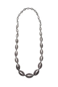 Monies Anne Necklace in Polyester and Silver Leaf
