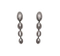 Monies Long Earrings in Gray Polyester