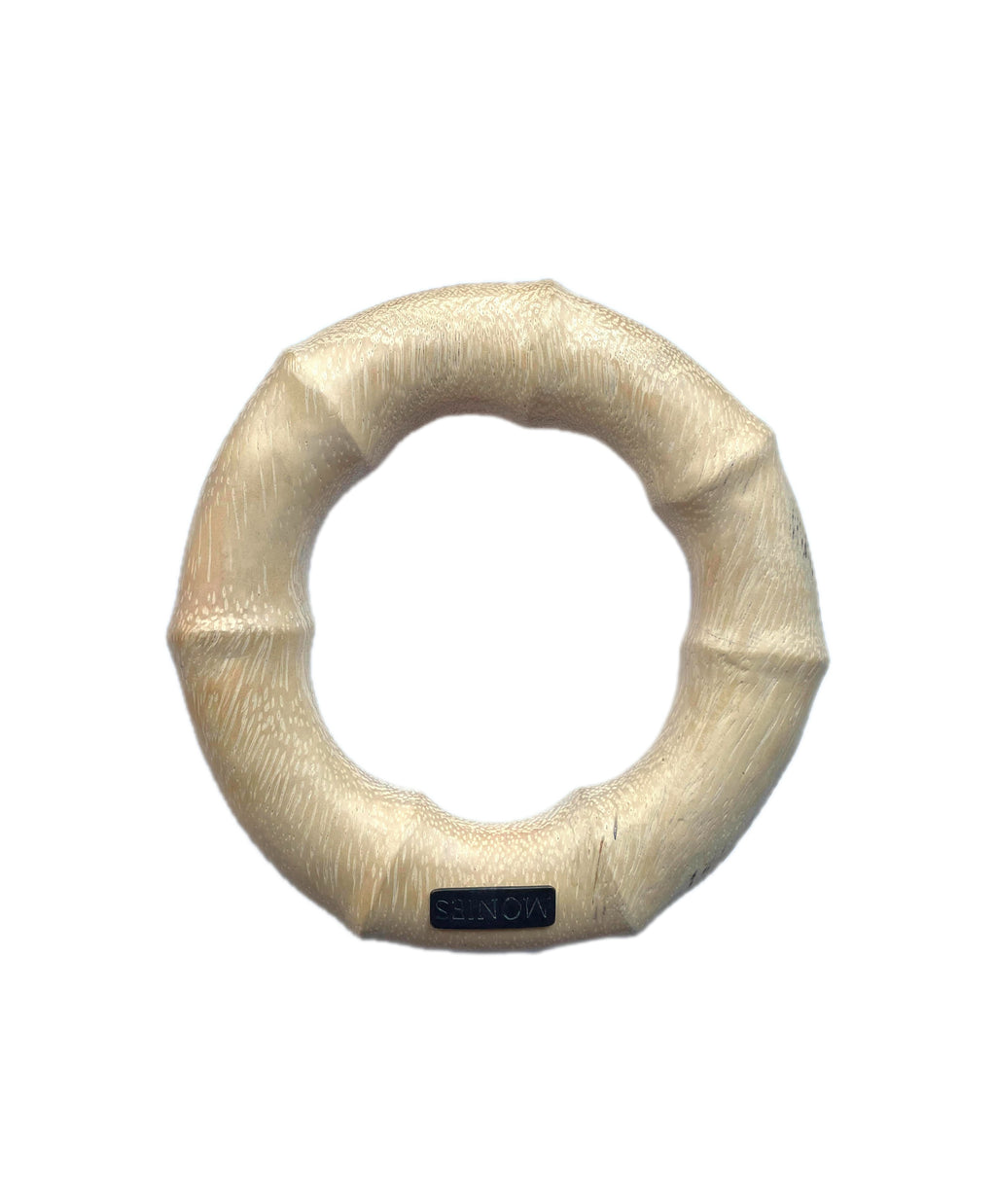 Monies Chunky Cuff Bracelet in Light Wood
