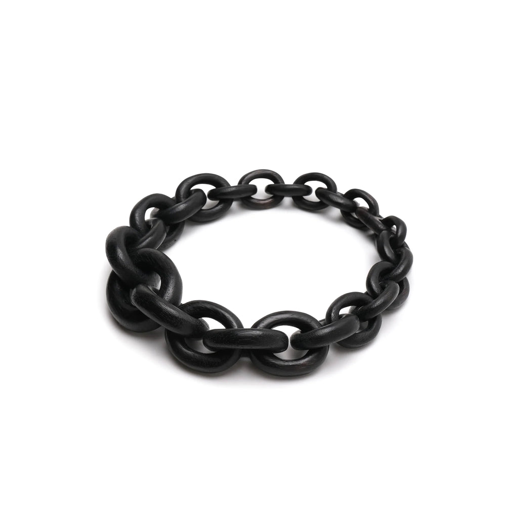 Monies Black Chain Necklace in Acacia