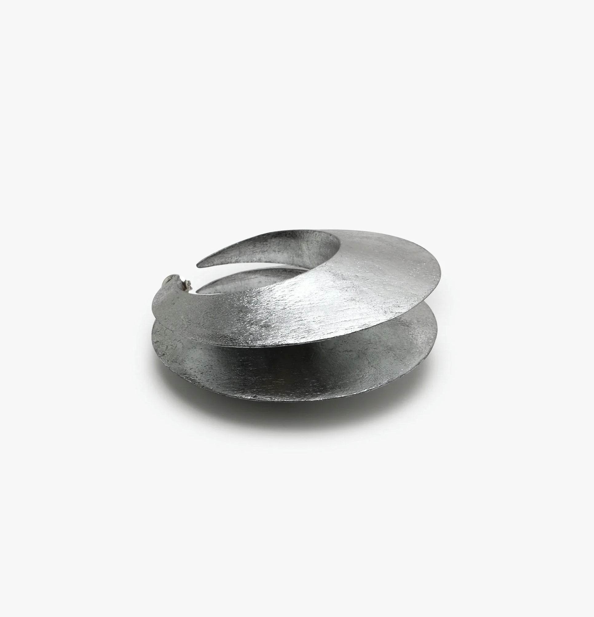 Monies Eclipse Earrings in Acacia and Silver Foil