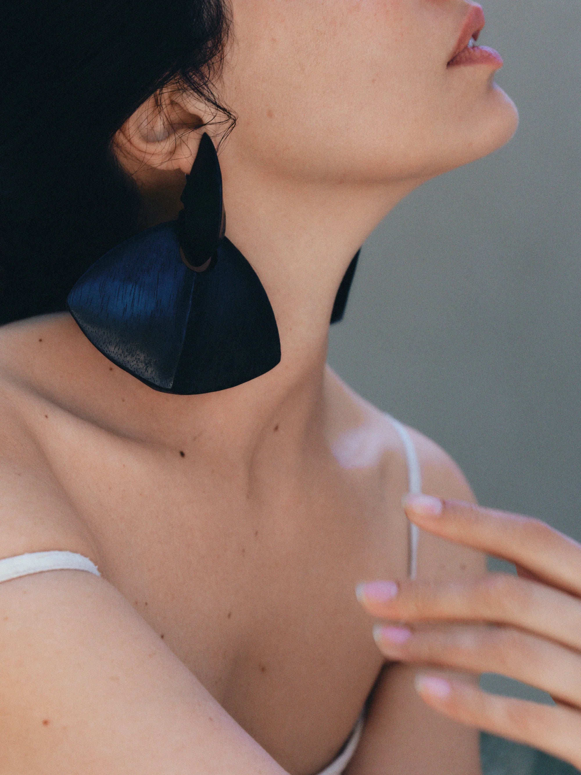 Monies Florence Earrings in Black Acacia