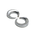 Monies Full Moon Earrings in Acacia and Silver Foil