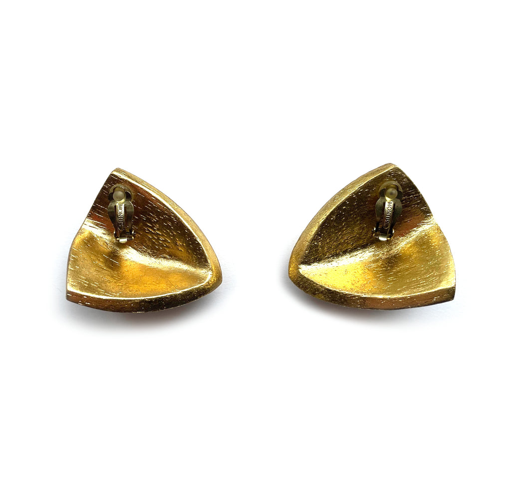 Monies Acacia Gold Leaf Earrings