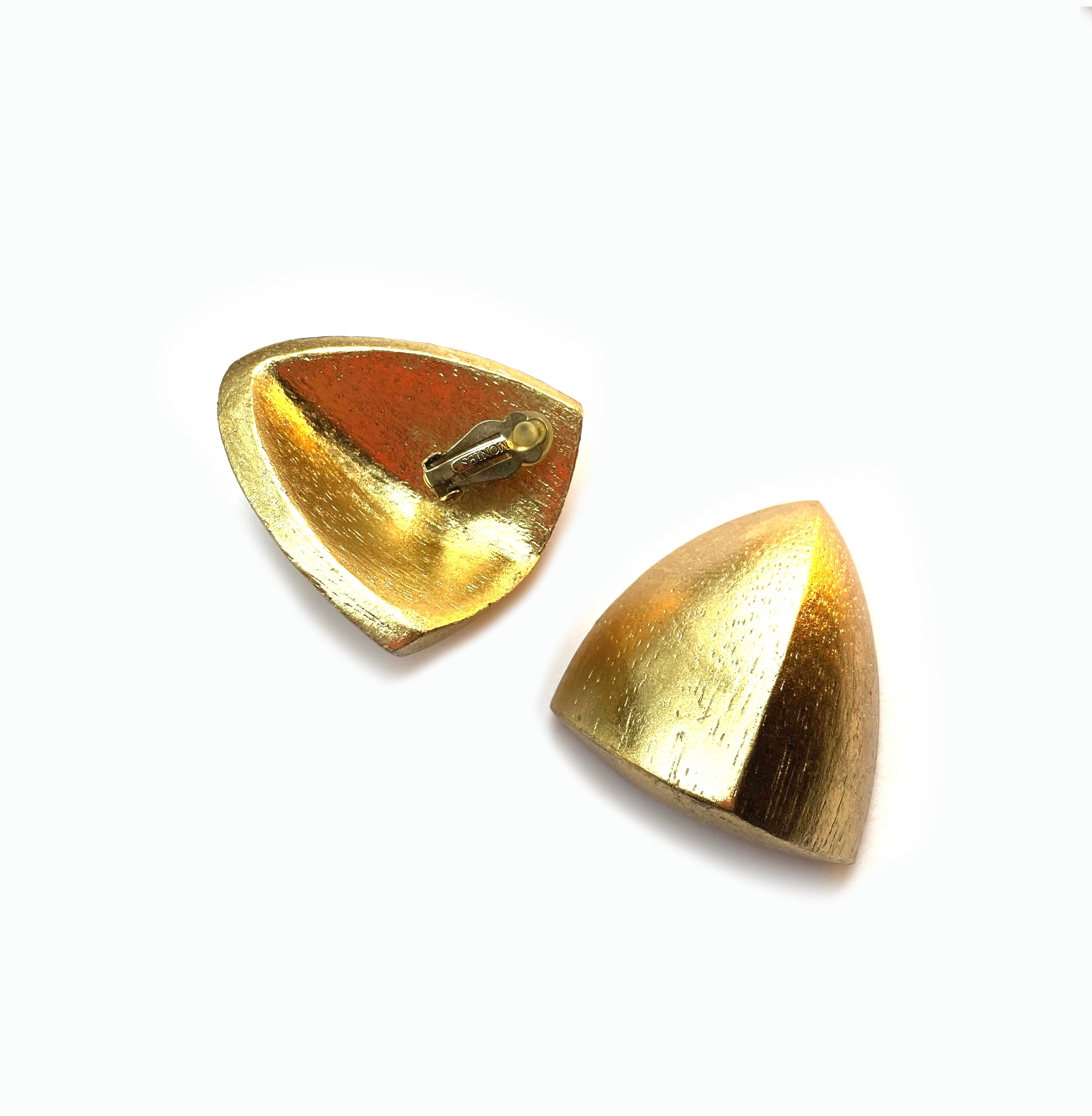 Monies Acacia Gold Leaf Earrings