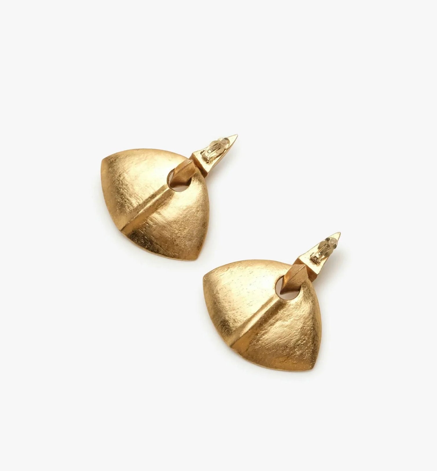 Monies Florence Earrings in Acacia Wood and Gold Foil