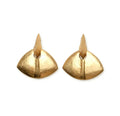 Monies Florence Earrings in Acacia Wood and Gold Foil