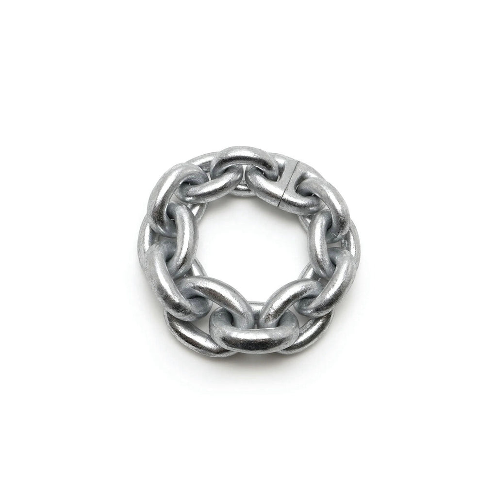Monies Nova Chain Bracelet in Silver Foil