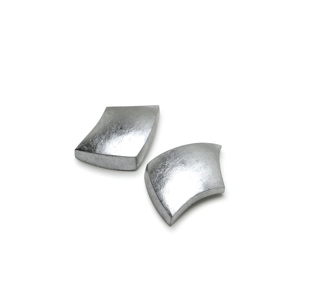 Monies Zenith Earrings in Acacia and Silver Foil