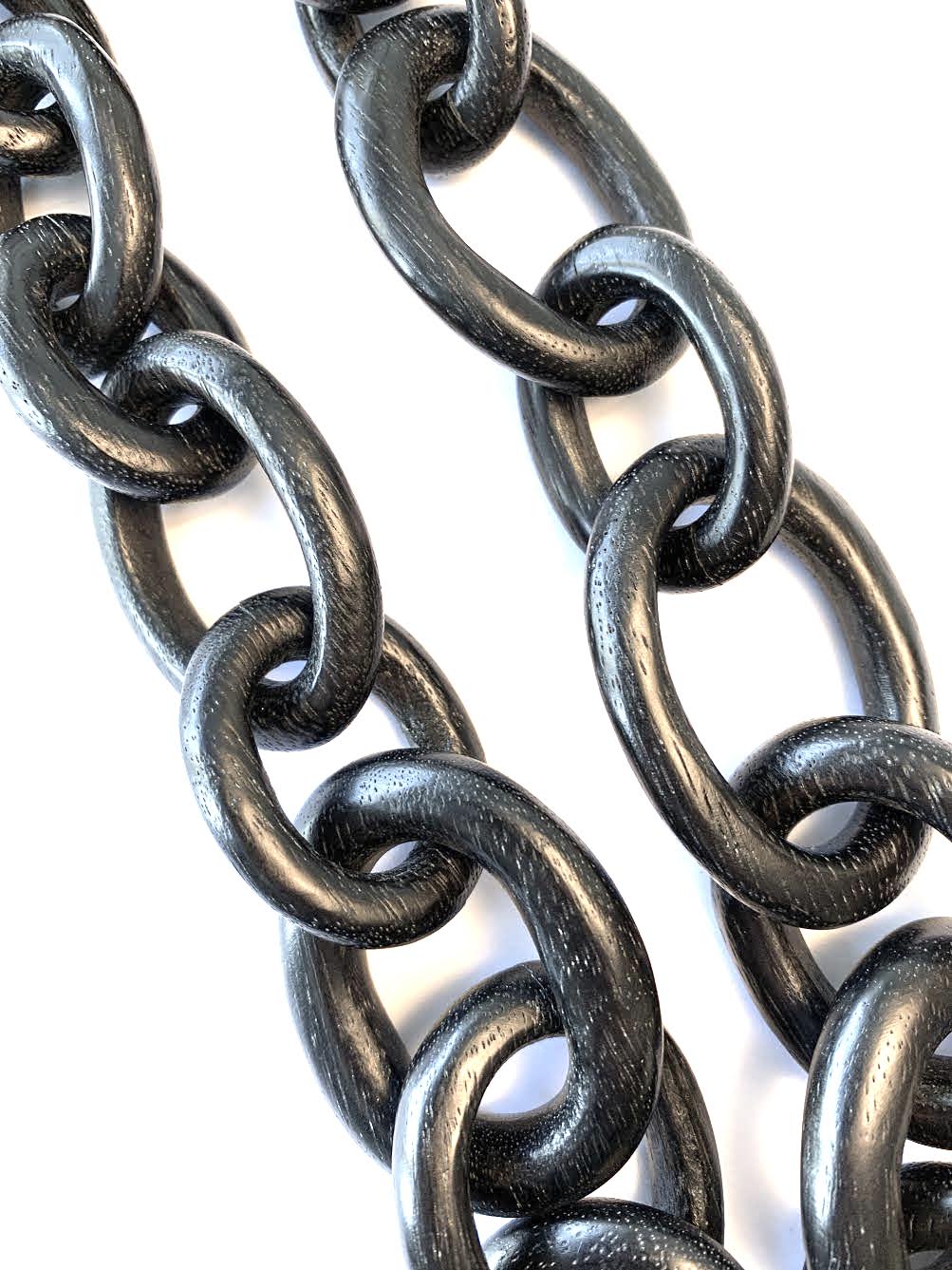 Monies Long Black Chain Necklace