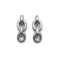 Monies Orbit Chain Earrings in Acacia and Silver Foil