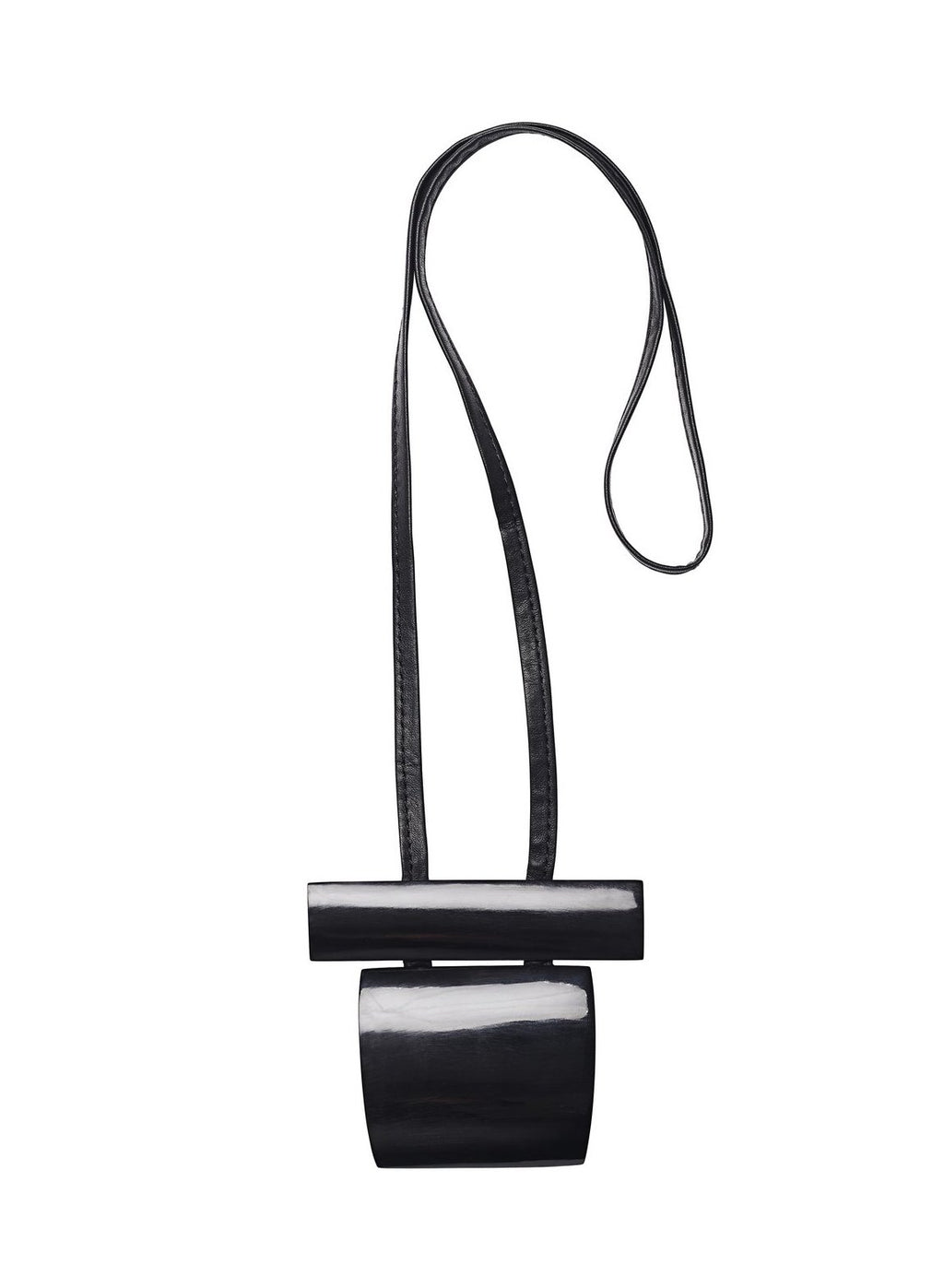 Monies Large Black Horn Pendant