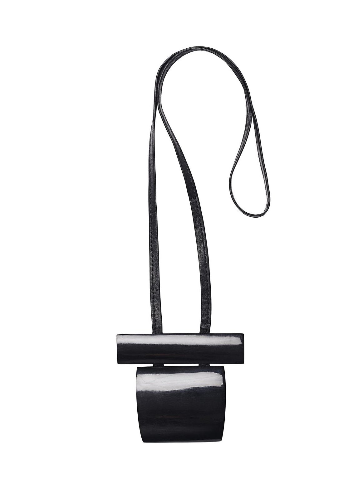 Monies Large Black Horn Pendant