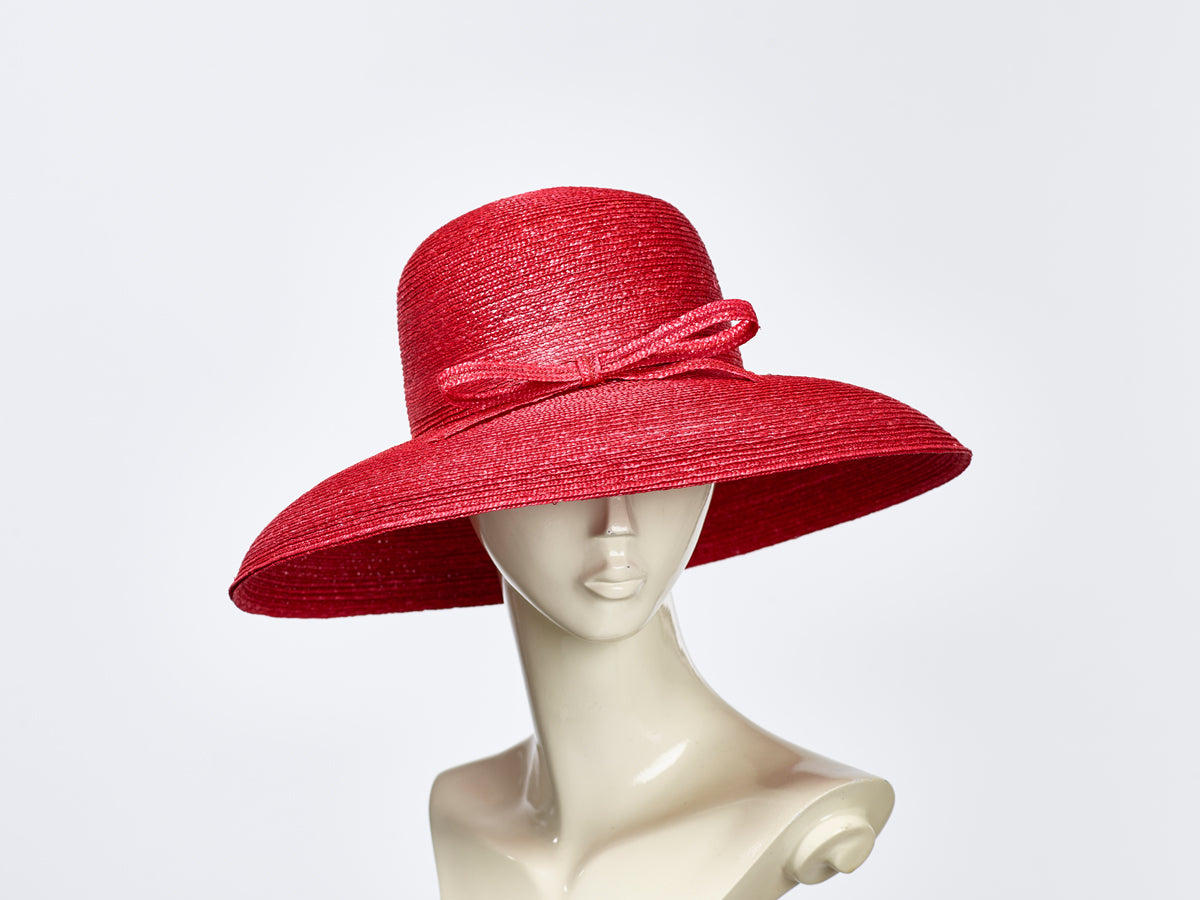 Misa Harada Ladies Red Straw Hat