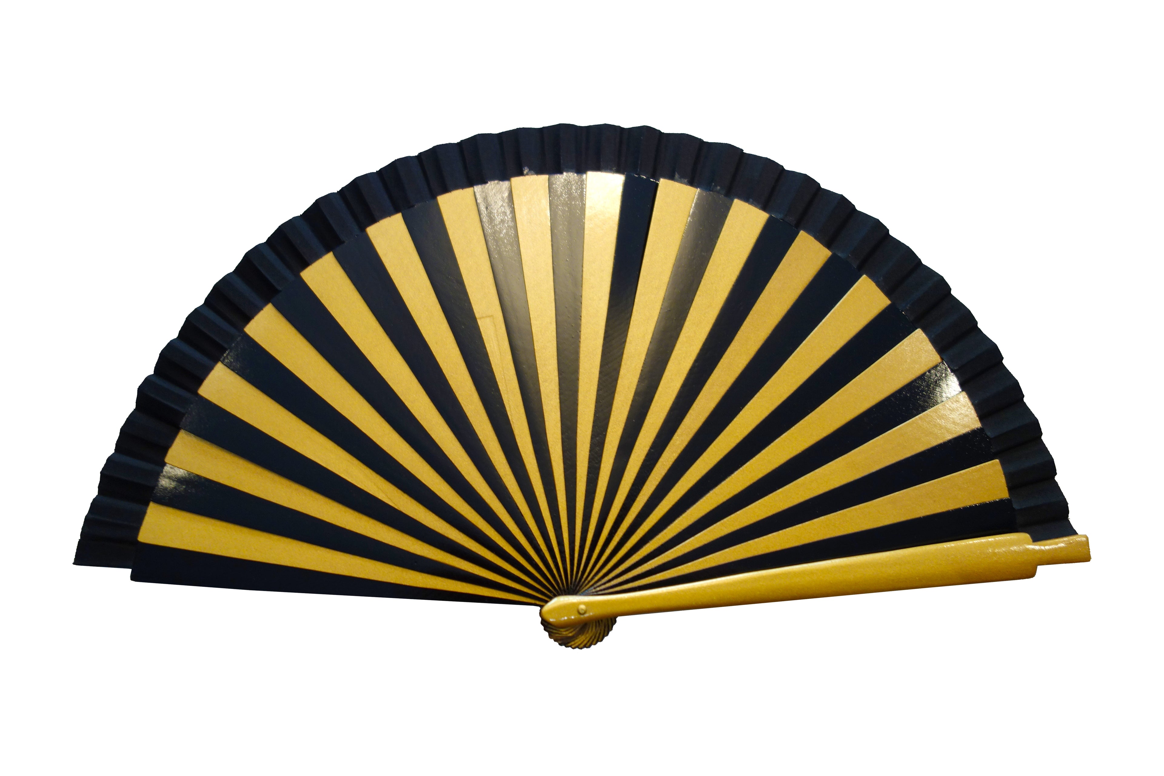 Striped Art Deco Hand Fan