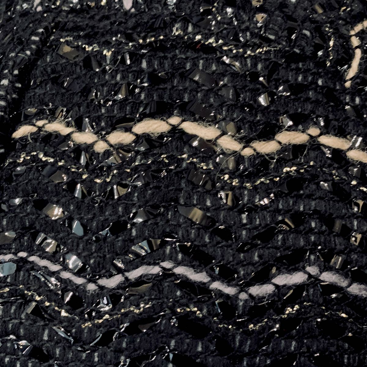 Misa Harada Black Tweed Beret