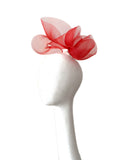 Mustahöyhen Crin Fascinator in Red