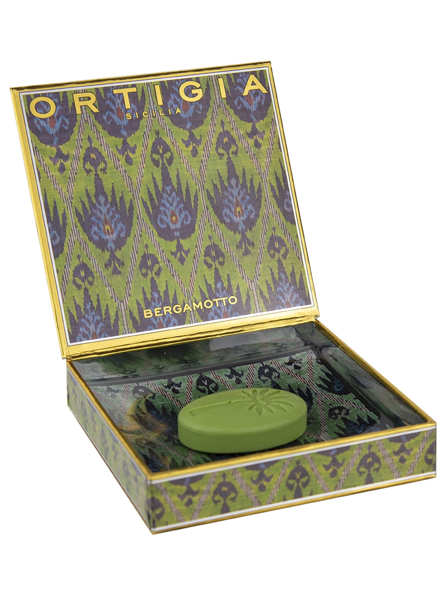 Ortigia Bergamotto Glass Plate & Soap 25g