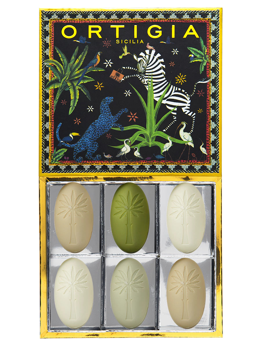 Ortigia Jungle Soap Set - 6 Olive Oil Soaps