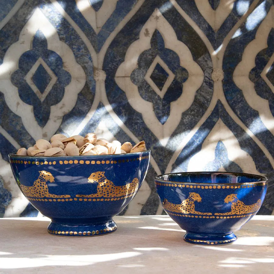Ortigia Large Blue Ceramic Bowl
