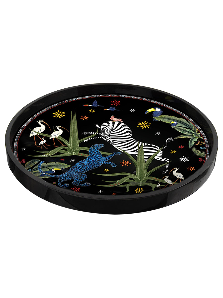 Ortigia Round Tray Jungle 40 cm