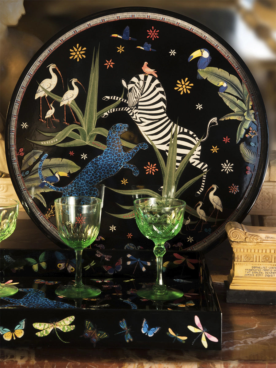 Ortigia Round Tray Jungle 40 cm