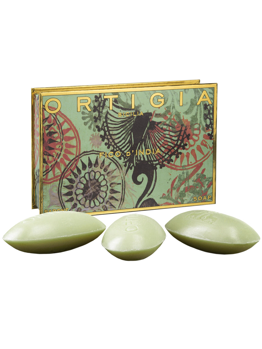 Ortigia Fico d'India Olive Oil Soap Large Box 100g x 3