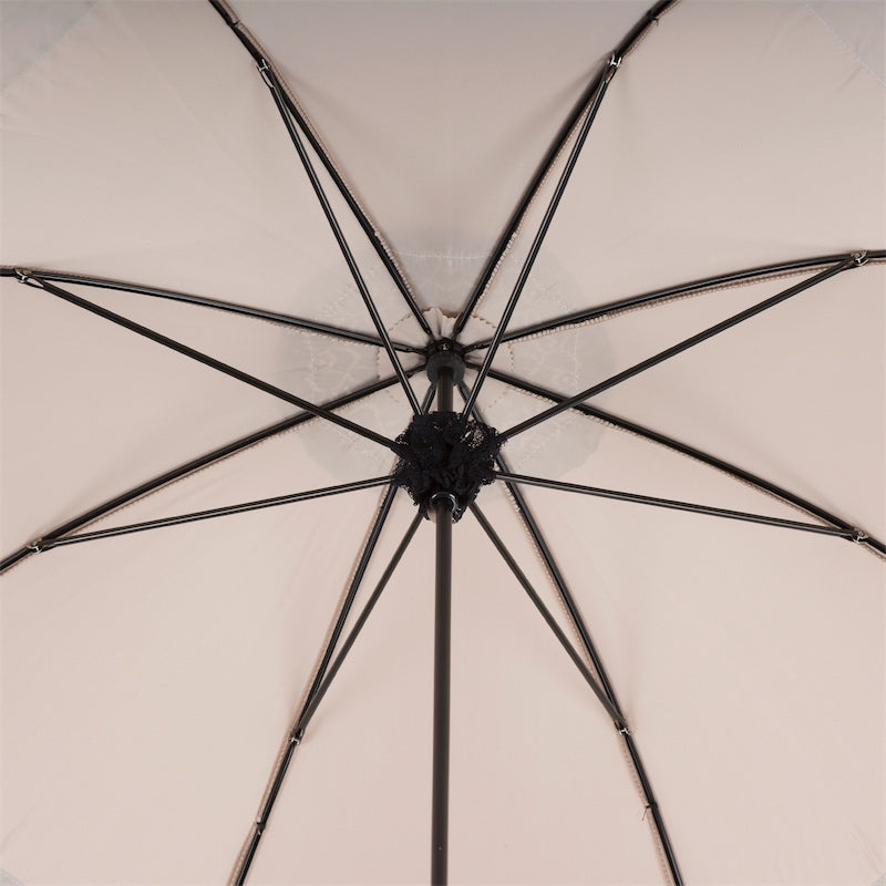 Pasotti Victorian Style Parasol with Black Lace
